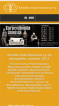 Mobile Screenshot of aholannuorisoseura.fi